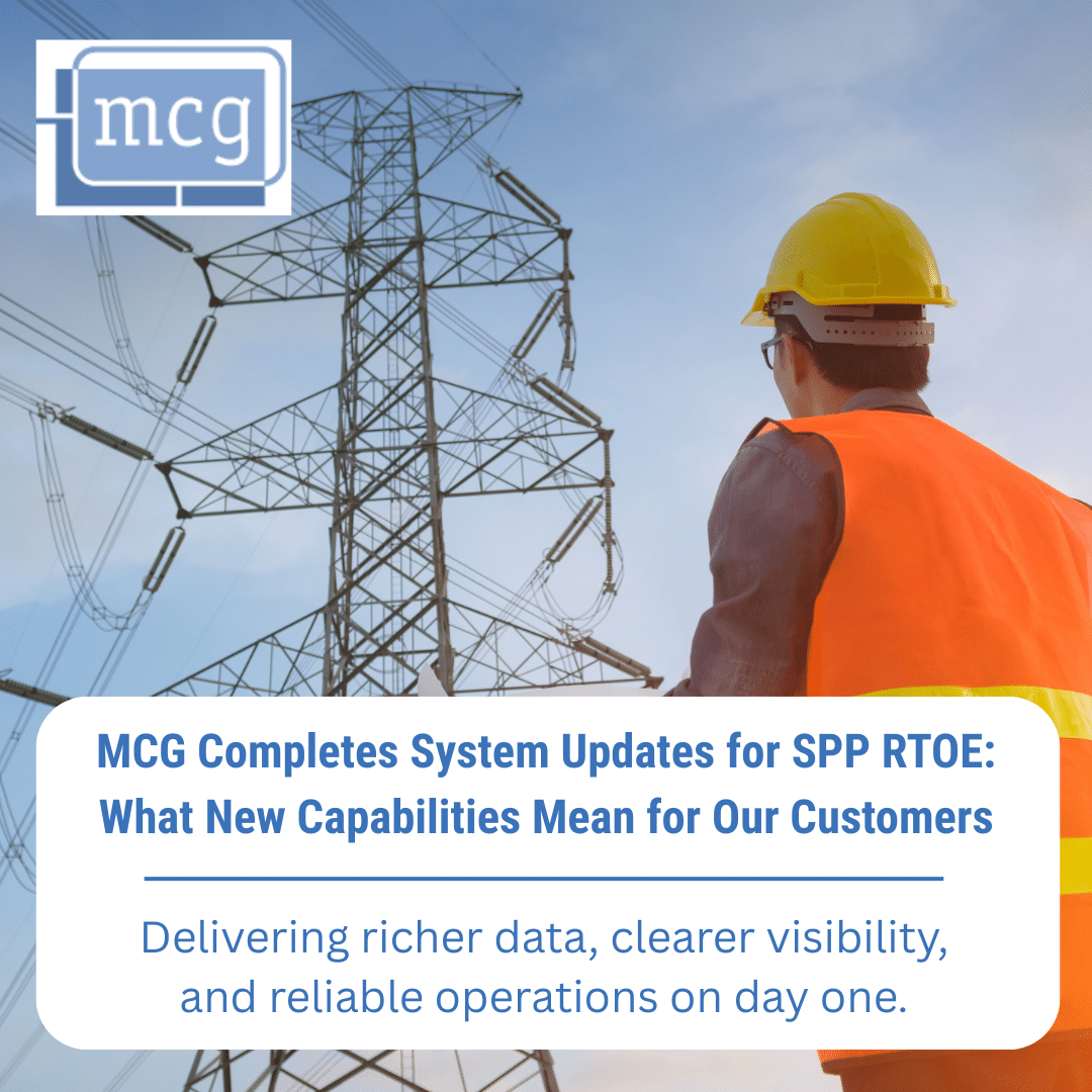 SPP RTOE System Updates from MCG Energy